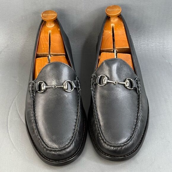 Johnston & Murphy Black Sheepskin Slip On Loafer shoes men’s size 13 New - Picture 3 of 10